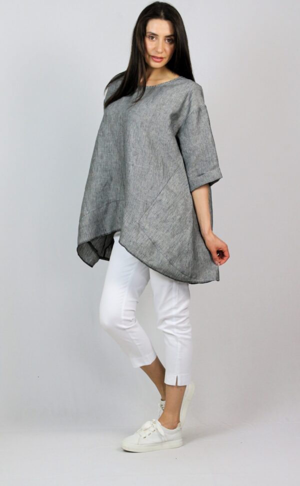 Асиметрична туника лен - Image 9