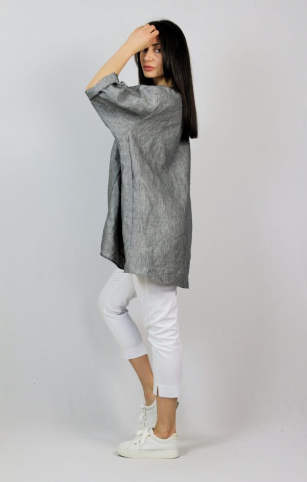 Асиметрична туника лен - Image 4