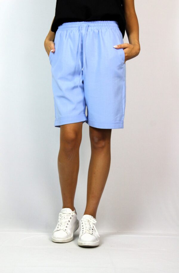 Бермуди лен светло сини - Image 6