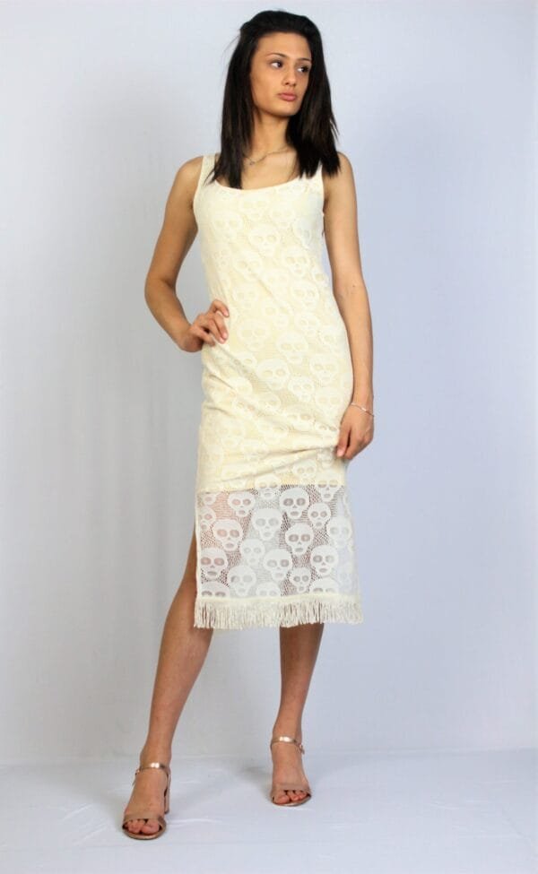 Дантелена рокля с ресни - Image 3