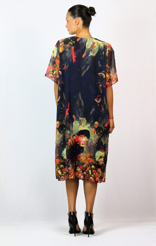 Рокля шифон с чупки - Image 3