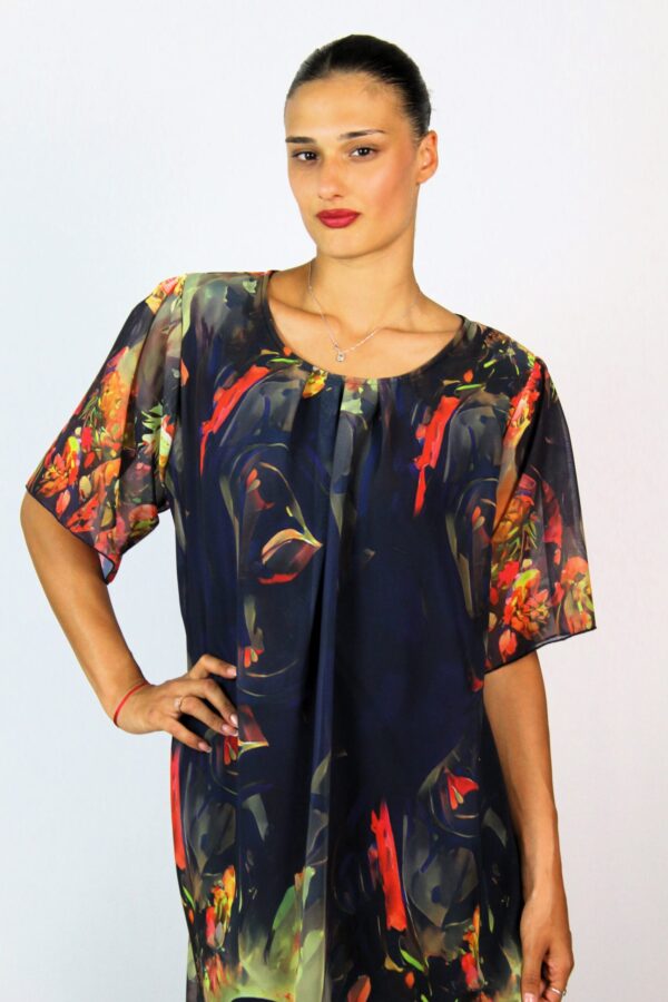 Рокля шифон с чупки - Image 7