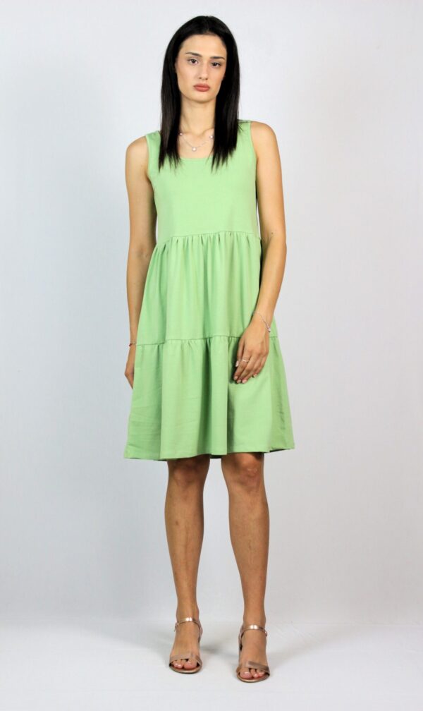 Рокля волани памук резида - Image 3