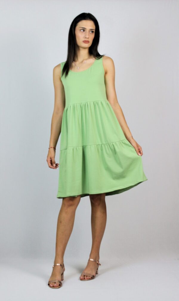 Рокля волани памук резида - Image 4