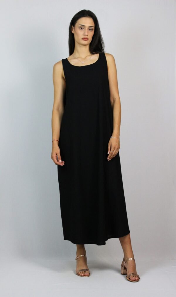 Дълга свободна рокля памук - Image 7