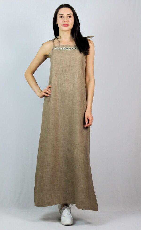 Свободна рокля с презрамки и цепки 01 - Image 7