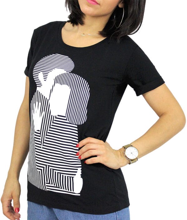 Тениска щампа черна - Image 3