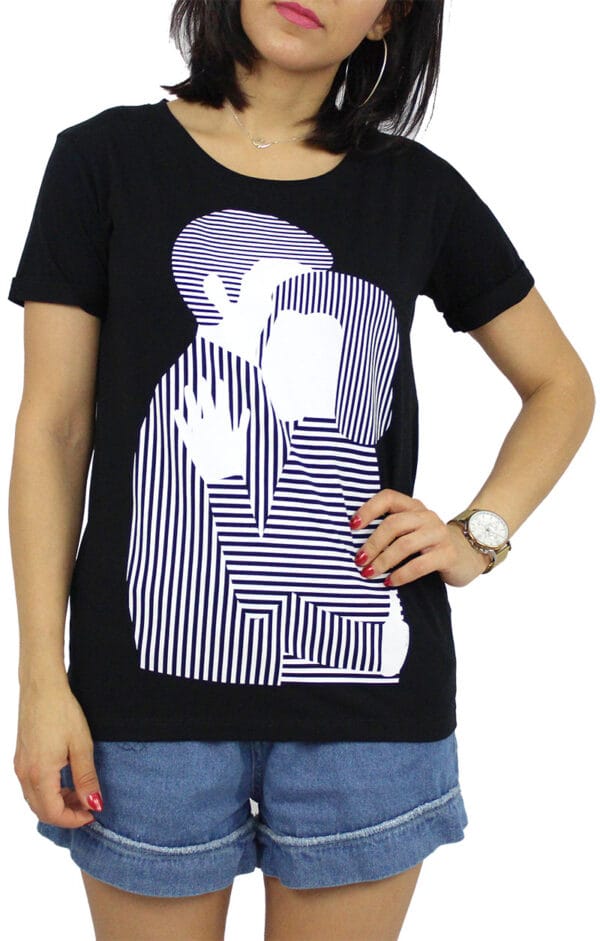 Тениска щампа черна - Image 4