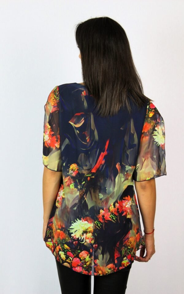 Туника шифон с цепнат ръкав - Image 8