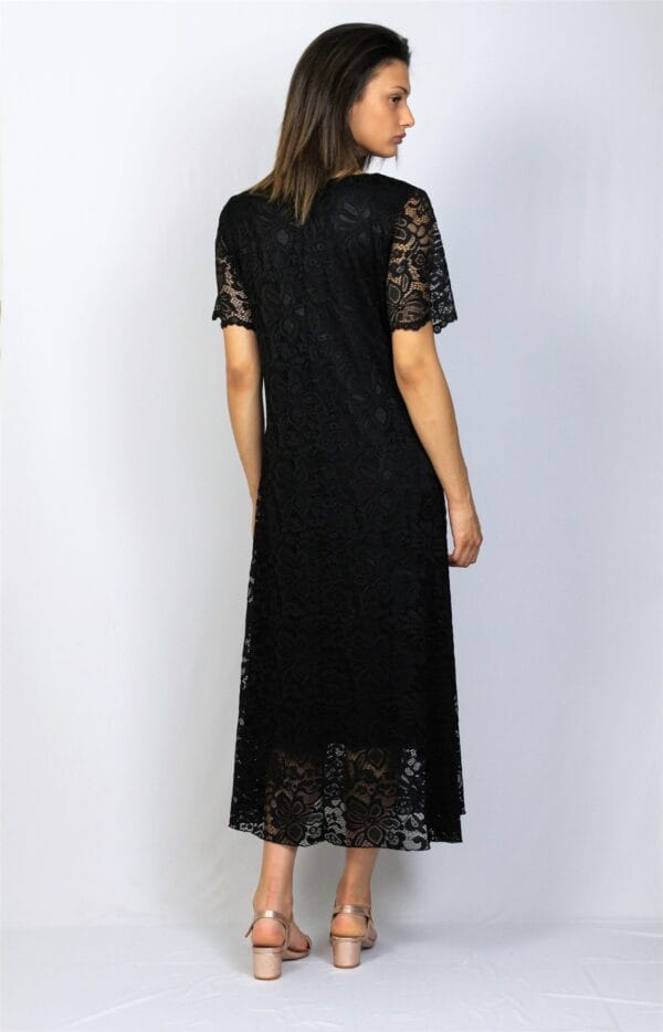 Дантелена рокля черна - Image 10