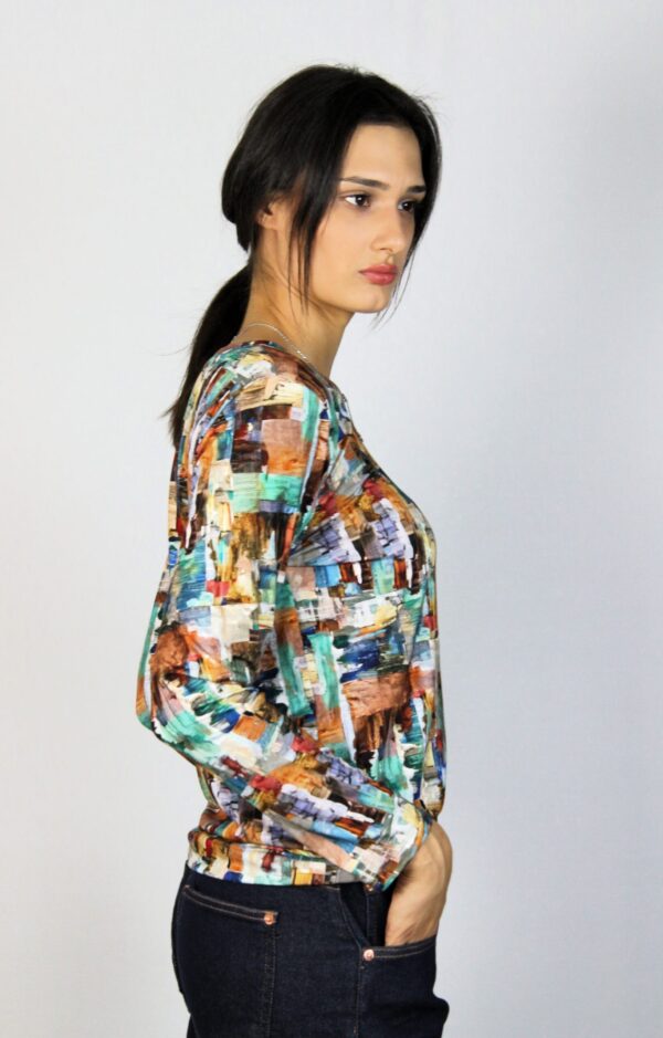 Блуза с дълъг ръкав принт 5 - Image 3