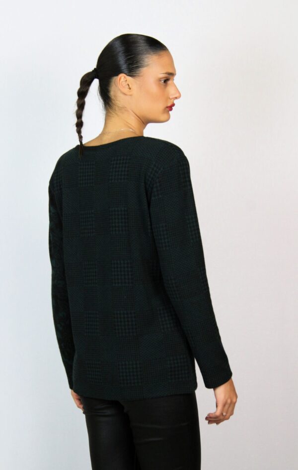 Блуза в зелено и черно - Image 3