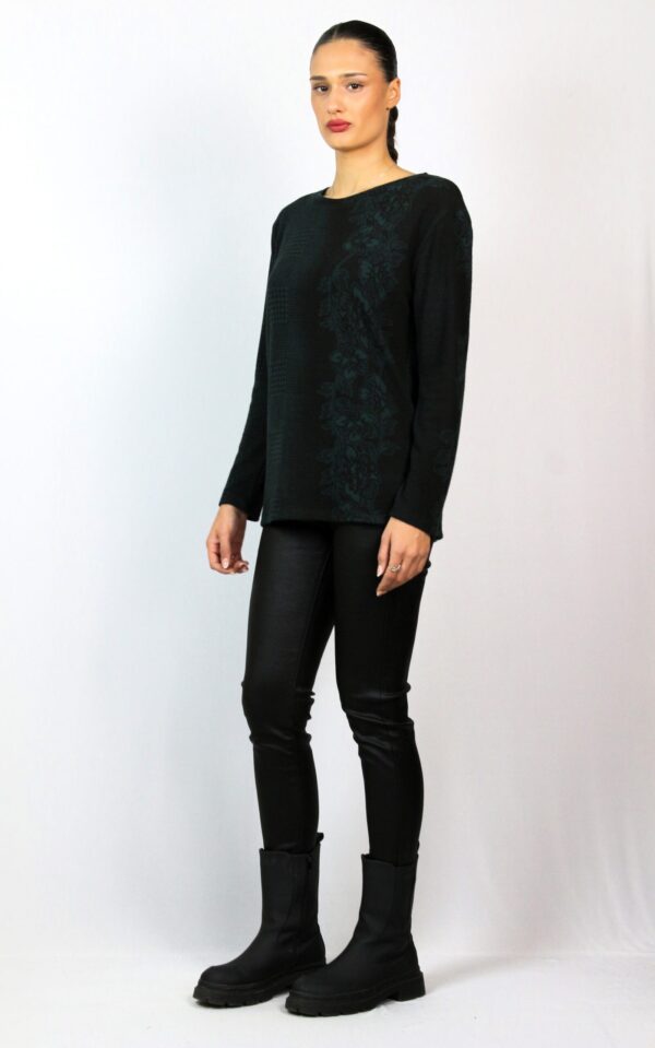 Блуза в зелено и черно - Image 5