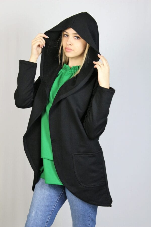 Жилетка памук черна - Image 3