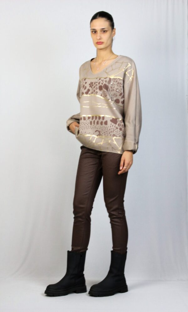 Кожен панталон кафяв - Image 4