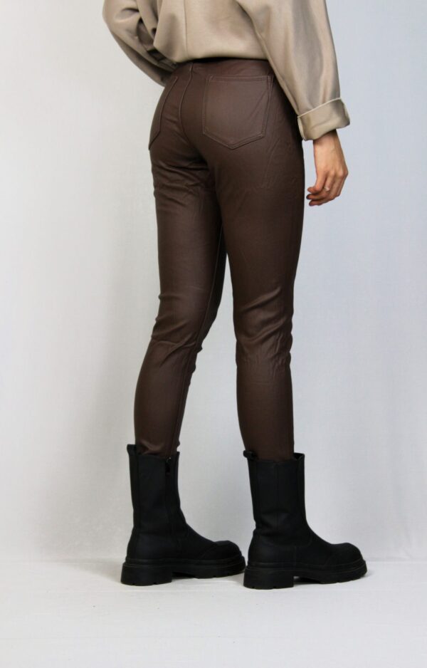 Кожен панталон кафяв - Image 8
