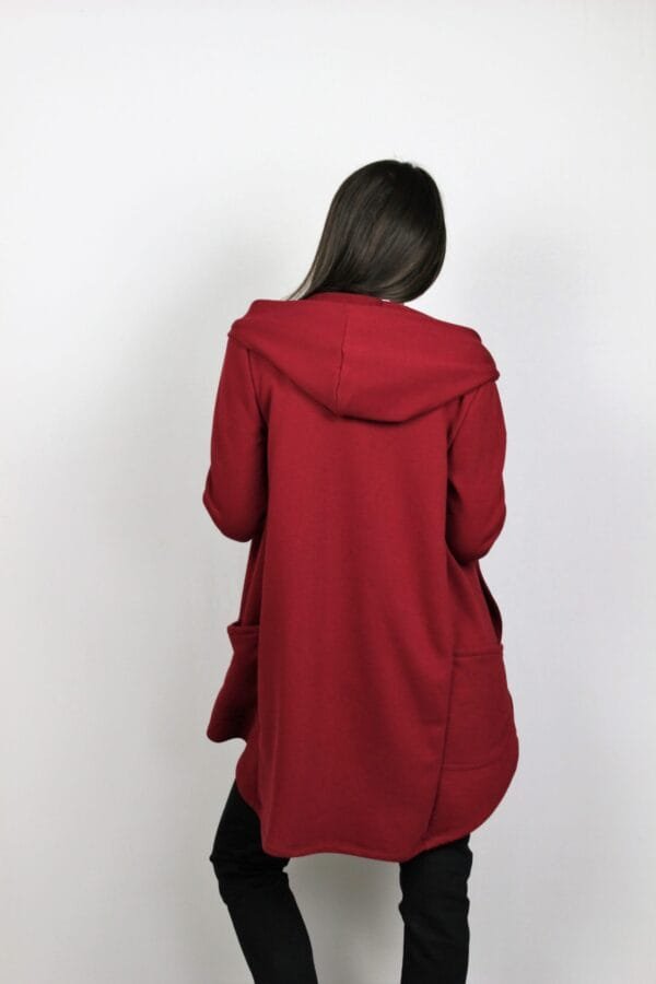 Жилетка от трико бордо - Image 9