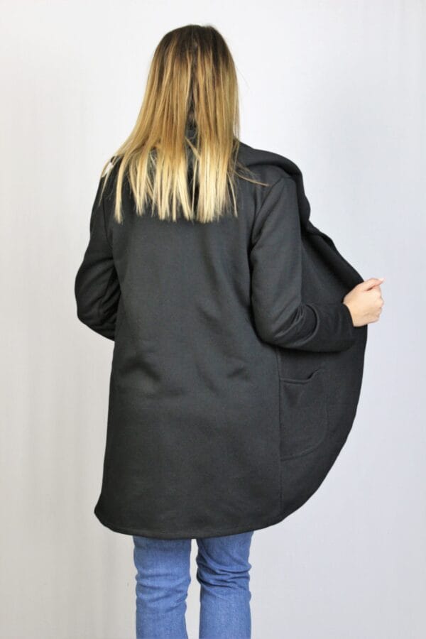 Жилетка памук черна - Image 4