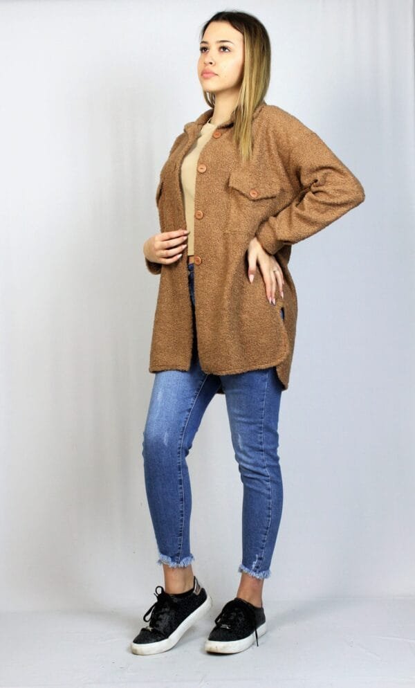 Жилетка от трико бордо - Image 4