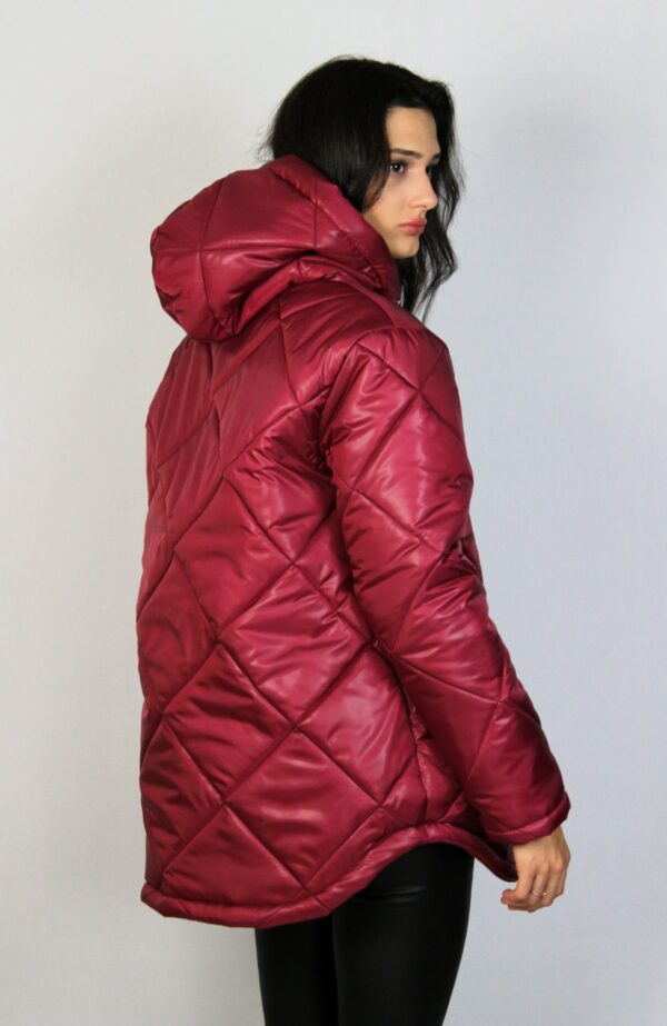 Ватирано яке ромбоиди бордо - Image 10