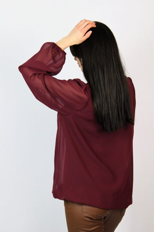 Блуза шифон бордо - Image 3
