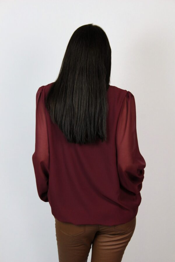 Блуза шифон бордо - Image 4