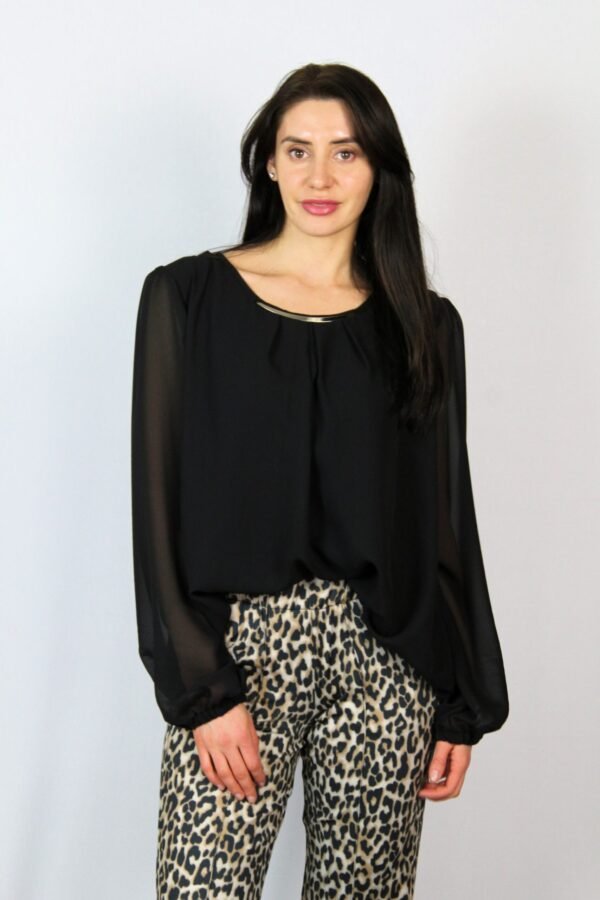 Еластичен щампован панталон - Image 3