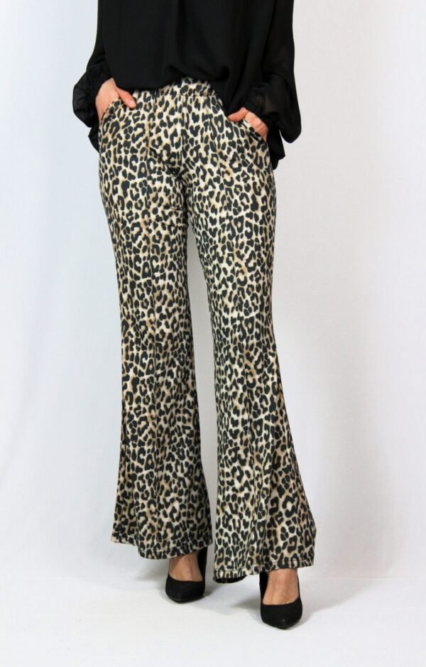 Еластичен щампован панталон - Image 4