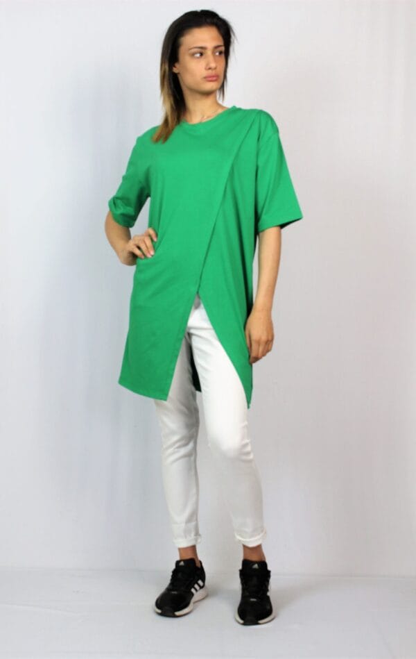 Туника с цепка отпред зелена - Image 5
