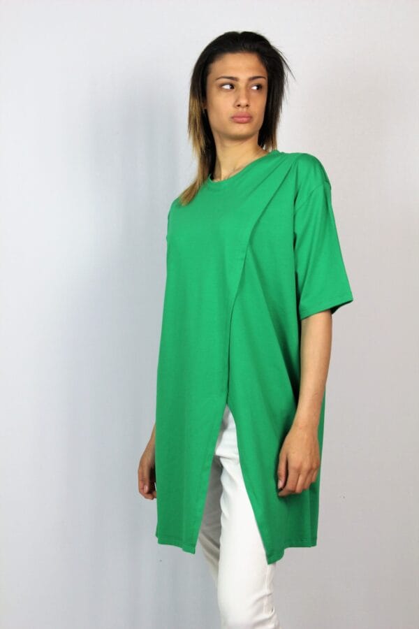 Туника с цепка отпред зелена - Image 4