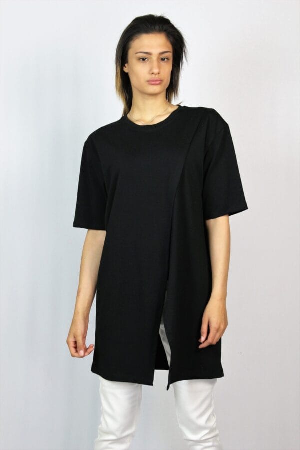 Туника с цепка отпред черна - Image 5