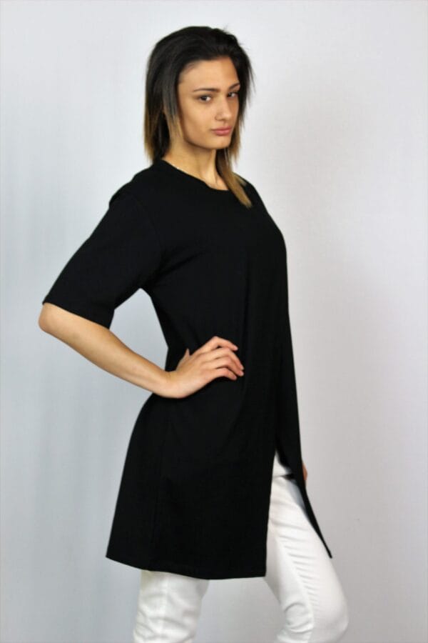 Туника с цепка отпред черна - Image 6