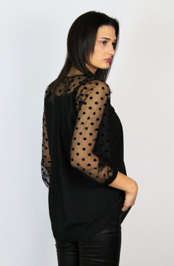 Блуза от креп шифон и тюл - Image 5