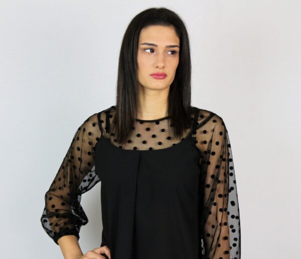 Блуза от креп шифон и тюл - Image 8