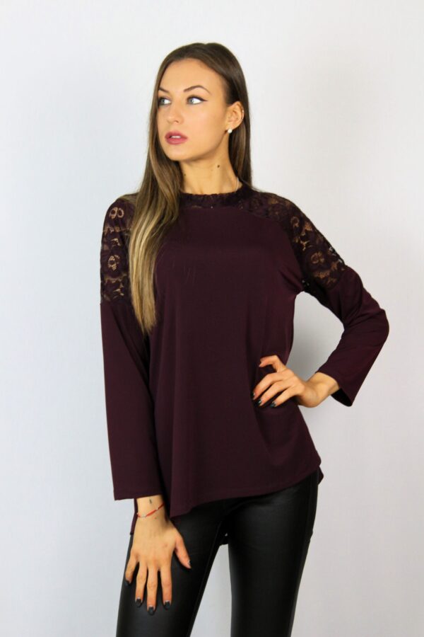 Туника с пандела  бургунд - Image 7