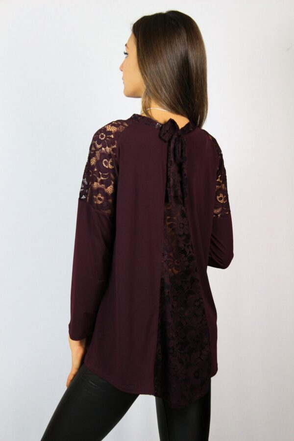 Туника с пандела  бургунд - Image 4