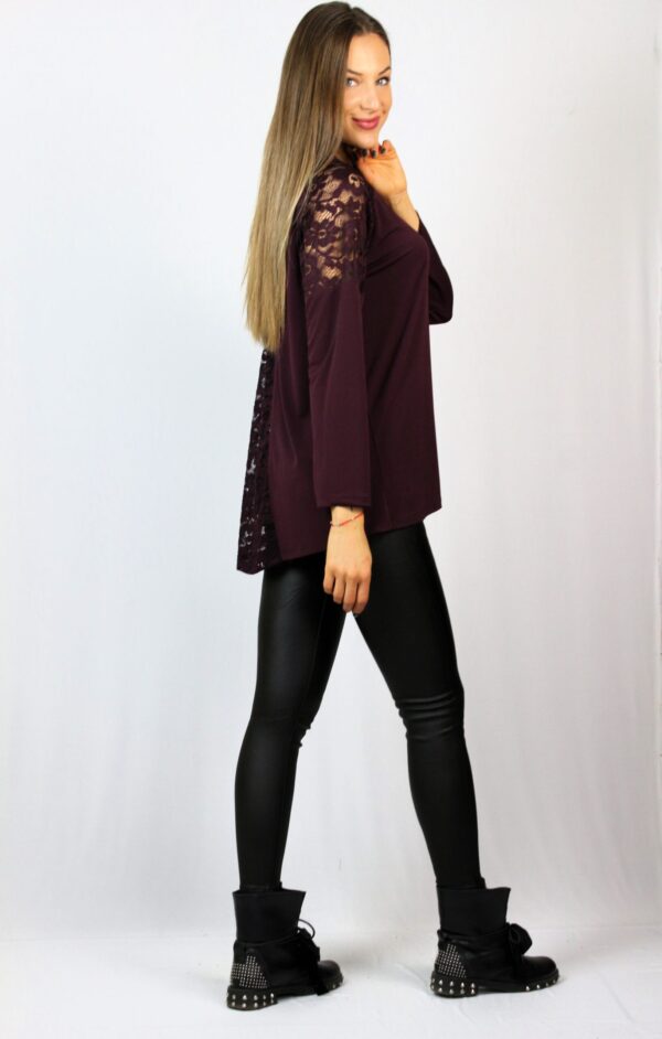 Туника с пандела  бургунд - Image 3