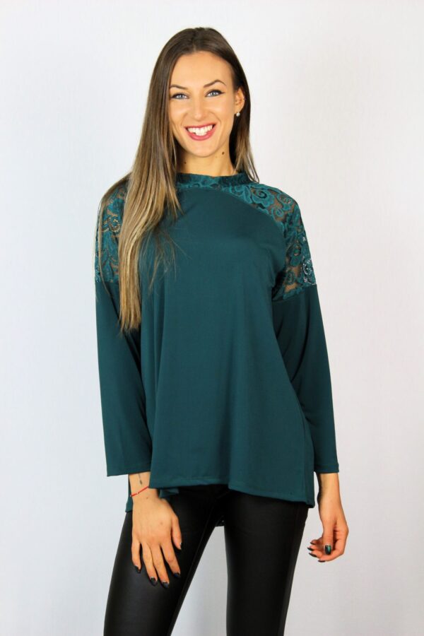 Туника с пандела маслено зелена - Image 7