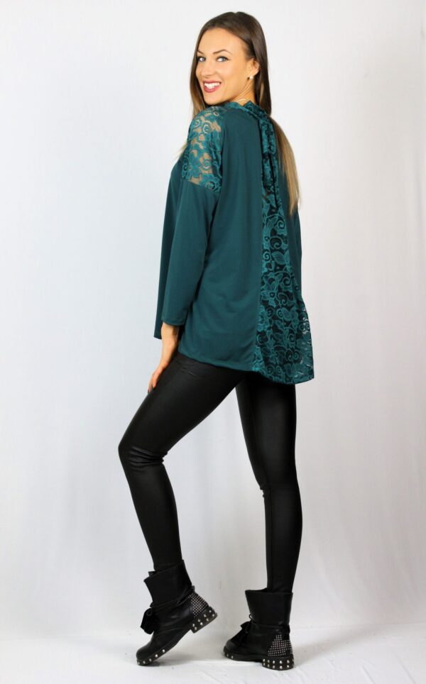 Туника с пандела маслено зелена - Image 5