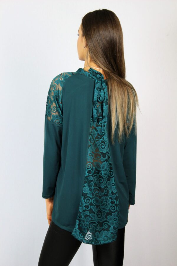 Туника с пандела маслено зелена - Image 6