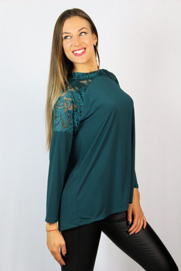 Туника с пандела маслено зелена - Image 3