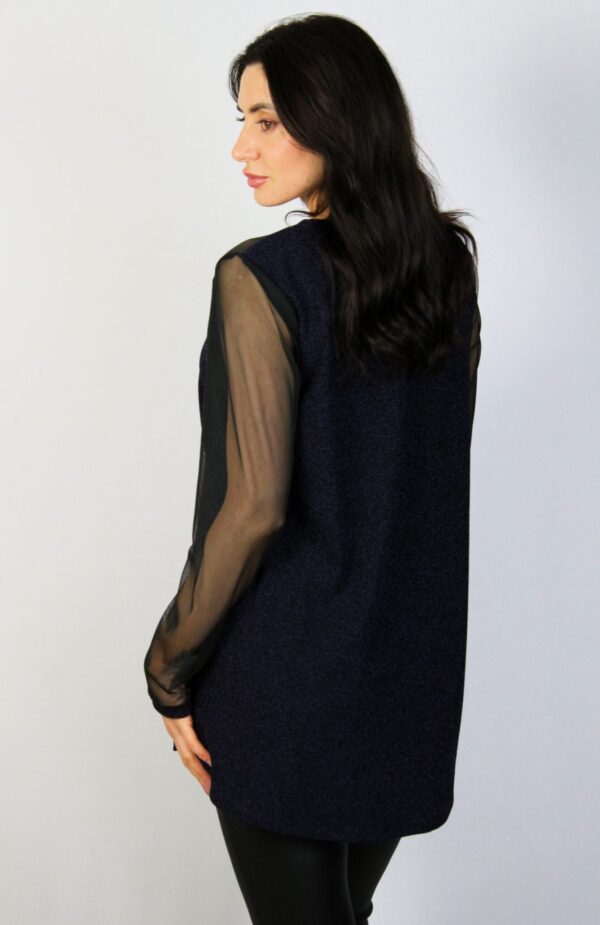 Туника хит ламе тъмносинъо - лилава - Image 6