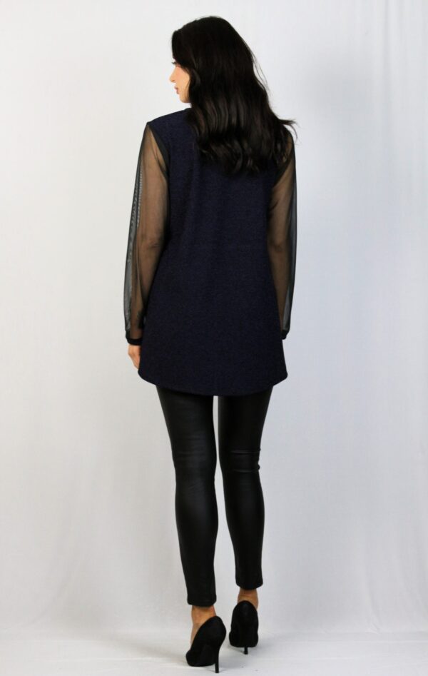 Туника хит ламе тъмносинъо - лилава - Image 4