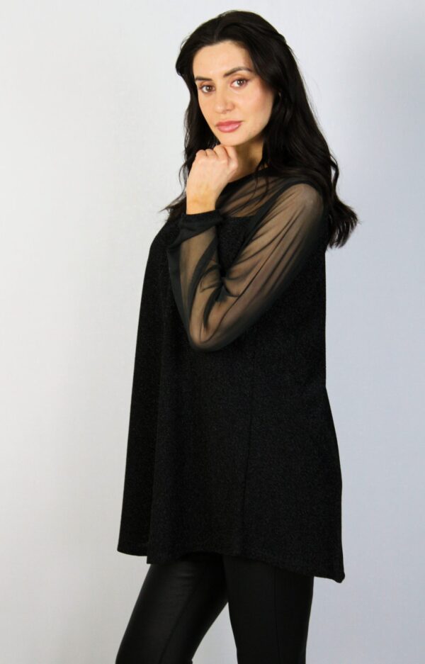 Туника хит ламе черна - Image 3