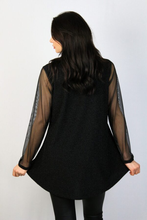Туника хит ламе черна - Image 4