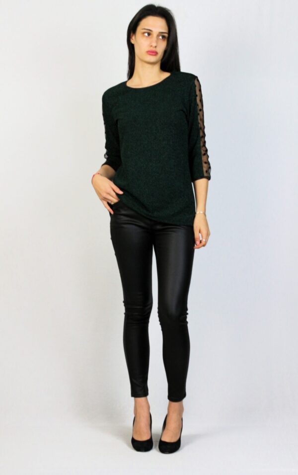 Блуза ламе зелена - Image 3
