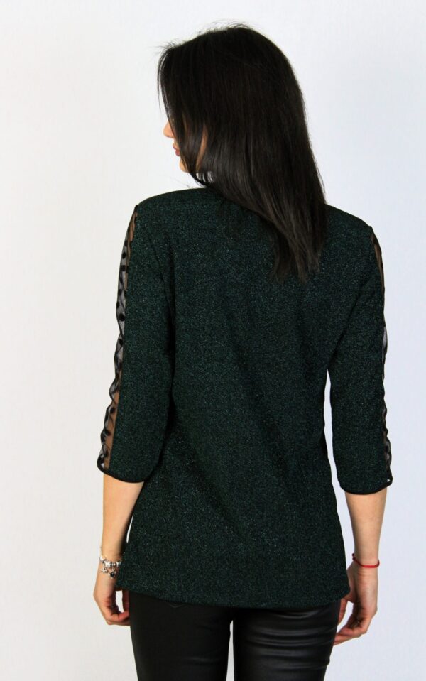 Блуза ламе зелена - Image 5