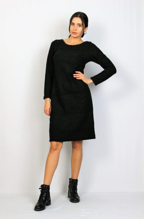 Рокля букле черна - Image 3
