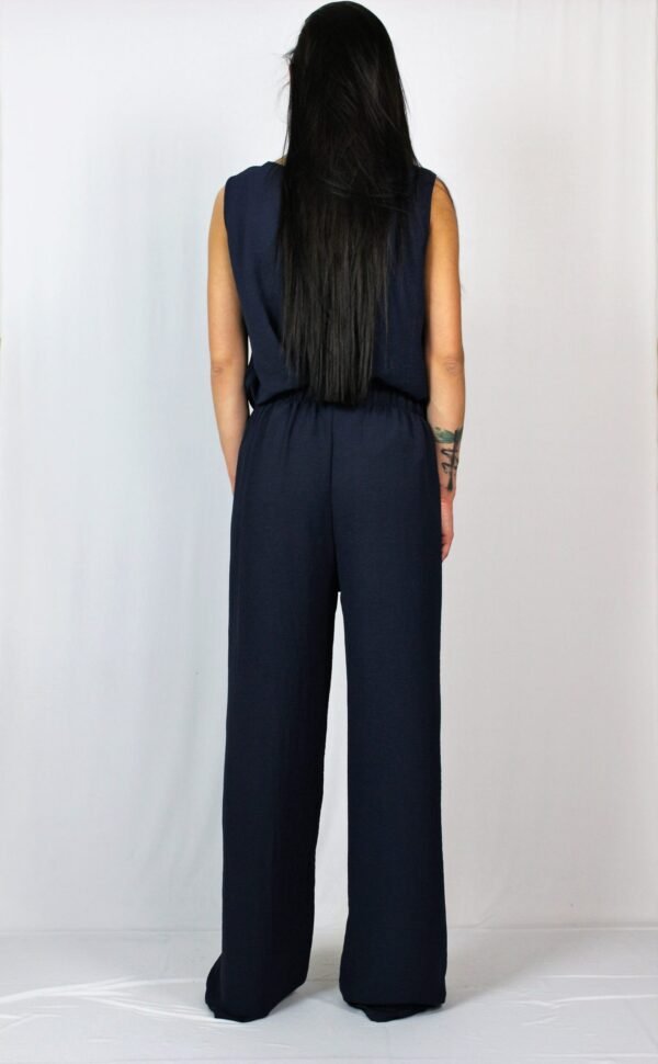 Широк панталон тъмносин - Image 7