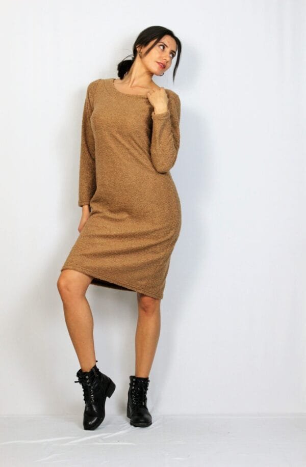 Рокля букле камел - Image 8